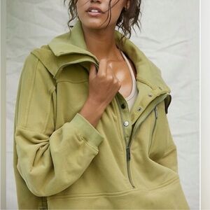 Free People venture pullover Olive Green Women's Jacket